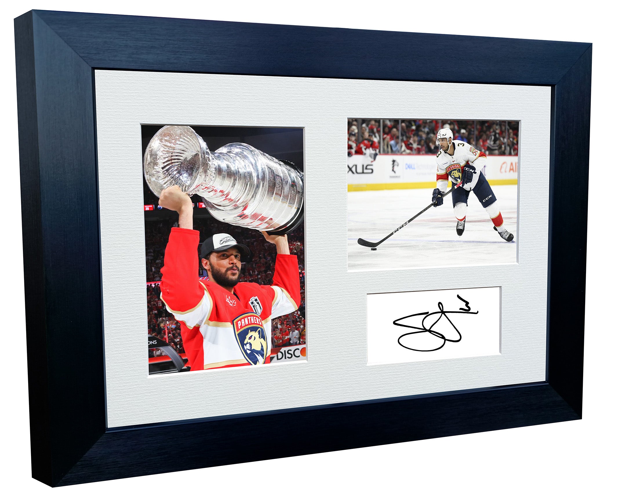 Kitbags & Lockers 12x8 A4 Gustav Forsling Florida Panthers Stanley Cup Winners NHL Autographed Signed Signature Photo Photograph Picture Frame Ice Hockey Poster Gift Triple