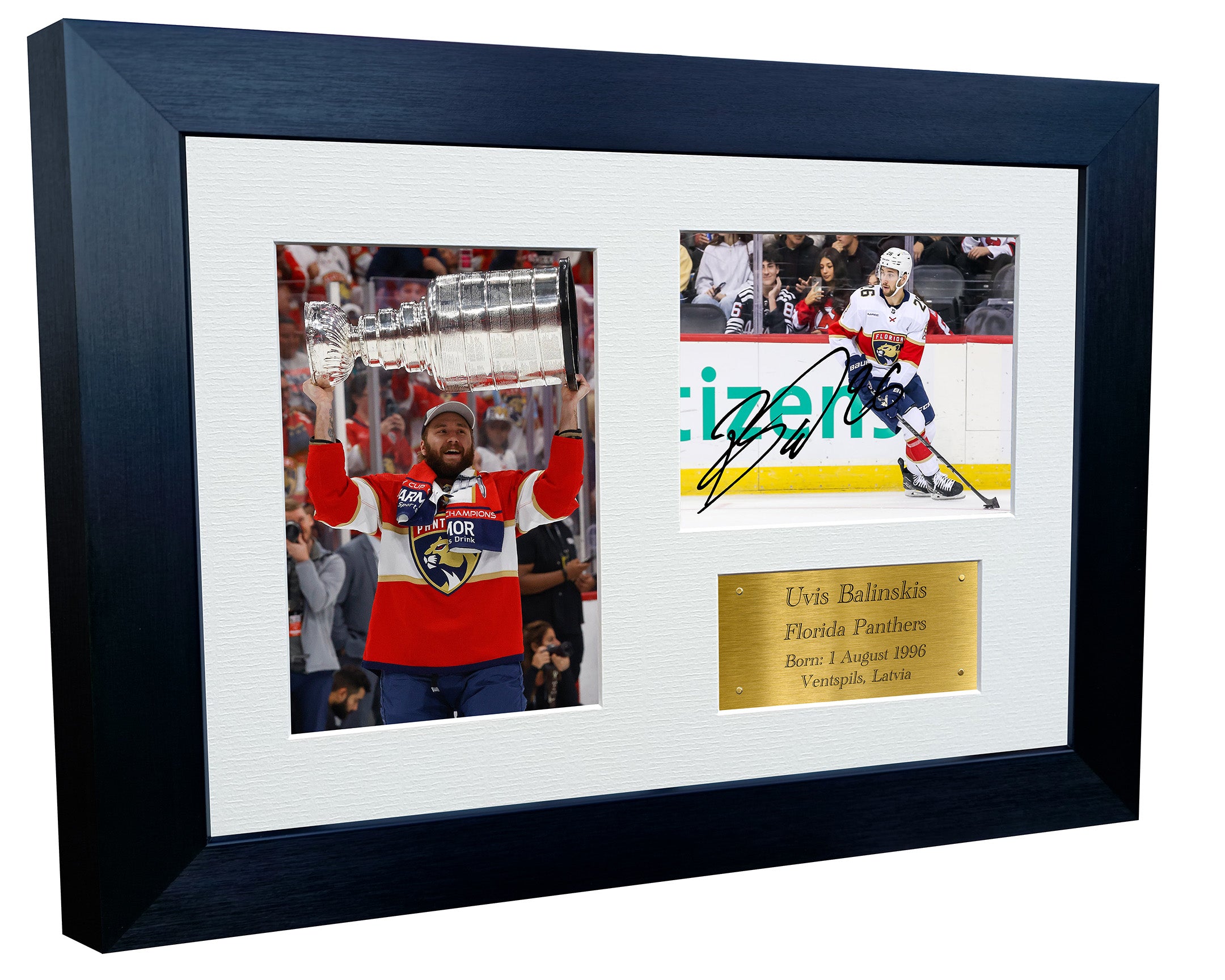 Kitbags & Lockers 12x8 A4 Uvis Balinskis Florida Panthers Stanley Cup Winners NHL Autographed Signed Signature Photo Photograph Picture Frame Ice Hockey Poster Gift Triple G