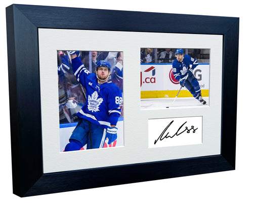 Kitbags & Lockers 12x8 A4 William Nylander Toronto Maple Leafs NHL Autographed Signed Photo Photograph Picture Frame Ice Hockey Poster Gift Triple
