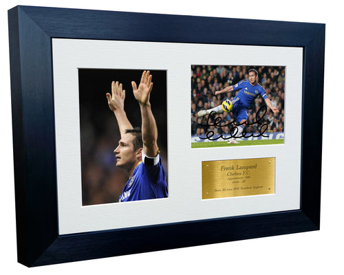 12x8 A4 Frank Lampard Chelsea Autographed Autograph Signed Signature Photograph Photo Picture Frame Football Soccer Poster Gift Triple G