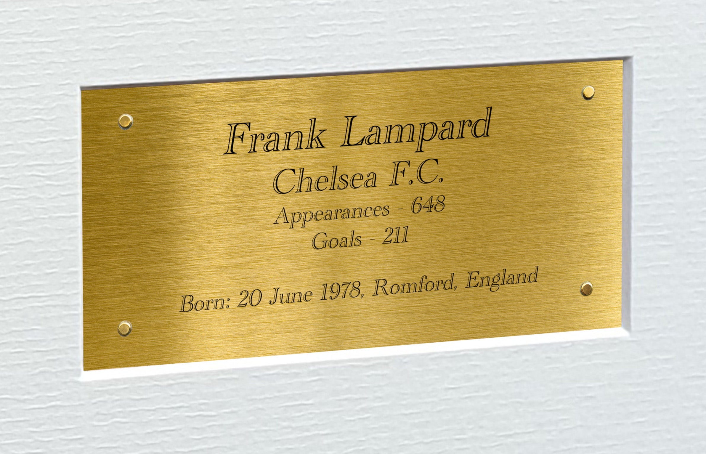 12x8 A4 Frank Lampard Chelsea Autographed Autograph Signed Signature Photograph Photo Picture Frame Football Soccer Poster Gift Triple G