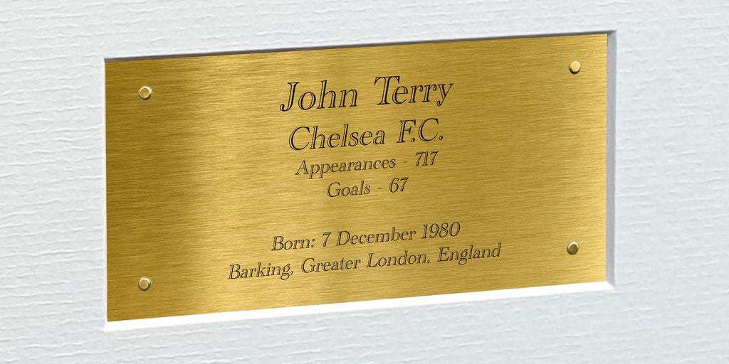 12x8 A4 John Terry Chelsea Autographed Autograph Signed Signature Photograph Photo Picture Frame Football Soccer Poster Gift Triple G