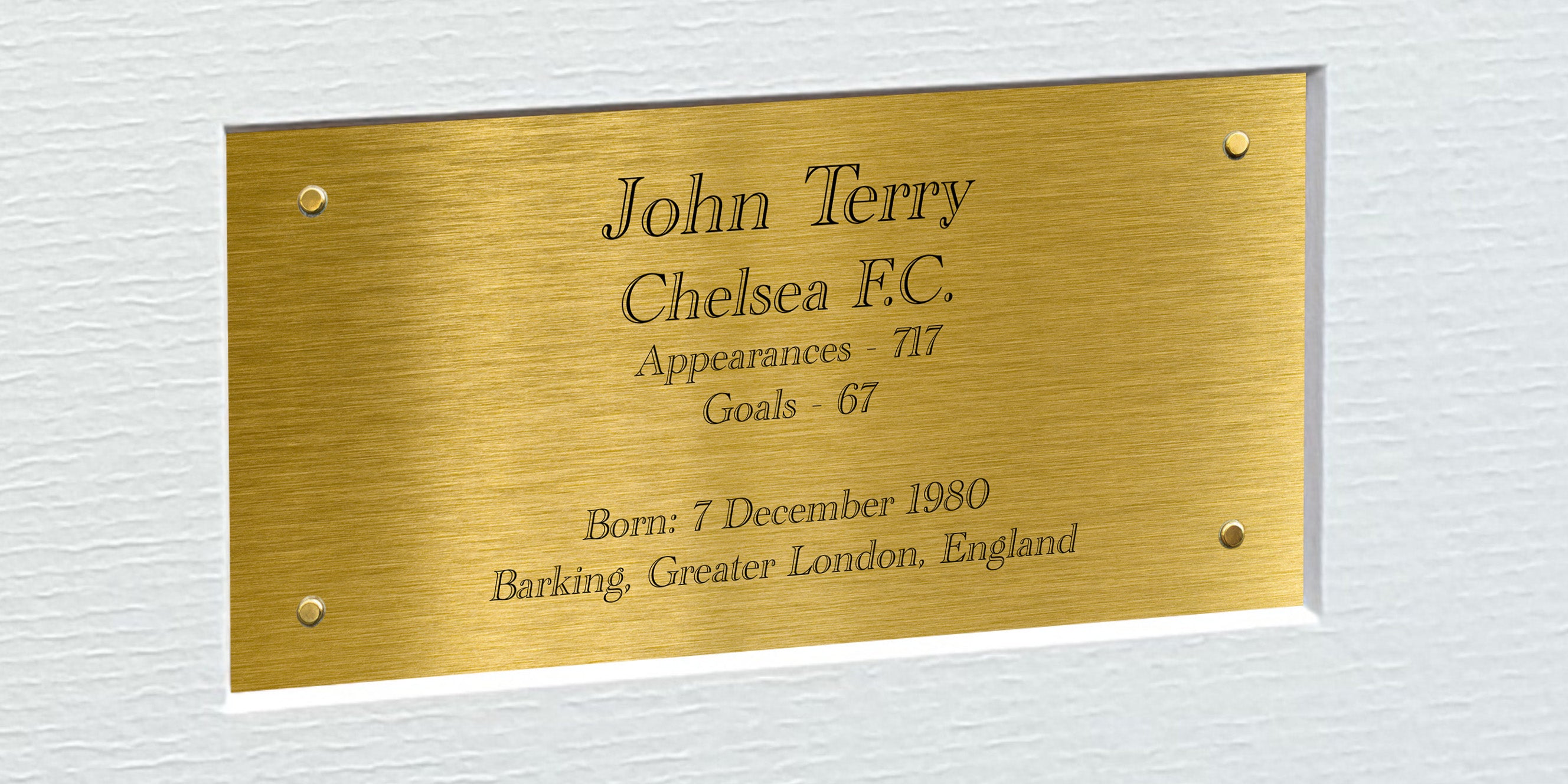 12x8 A4 John Terry Chelsea Autographed Autograph Signed Signature Photograph Photo Picture Frame Football Soccer Poster Gift Triple G