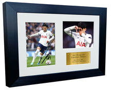 Load image into Gallery viewer, Signed 12x8 A4 Son Heung-Min Tottenham Hotspur Spurs Autographed Photograph Picture Frame Gift Triple G