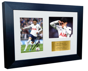 Signed 12x8 A4 Son Heung-Min Tottenham Hotspur Spurs Autographed Photograph Picture Frame Gift Triple G