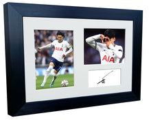 Load image into Gallery viewer, Signed 12x8 A4 Son Heung-Min Tottenham Hotspur Spurs Autographed Photograph Picture Frame Gift Triple