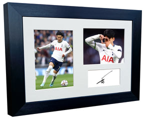 Signed 12x8 A4 Son Heung-Min Tottenham Hotspur Spurs Autographed Photograph Picture Frame Gift Triple