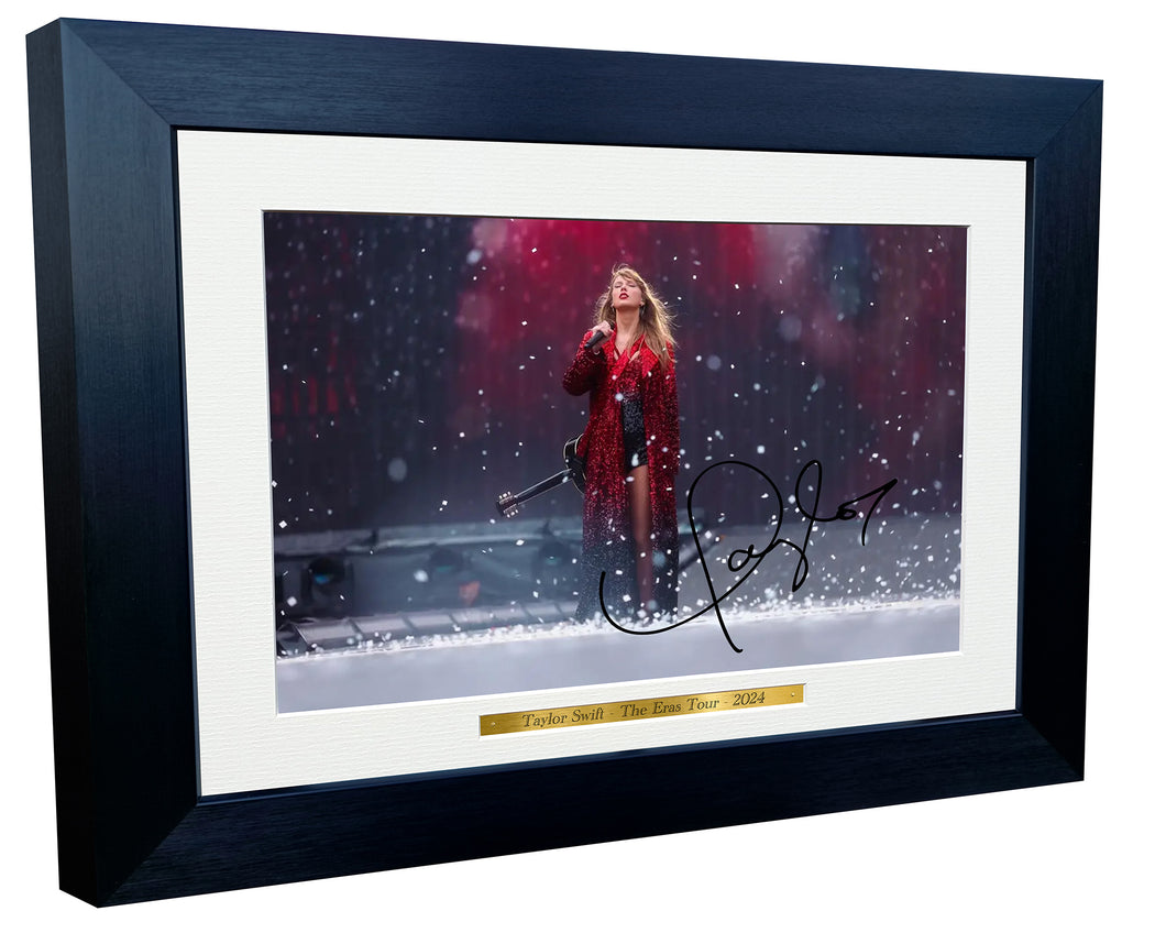 12x8 A4 Taylor Swift The Eras Tour 2024 Signed Autographed Autograph Signature Picture Frame Photograph Photo Poster Gift 3