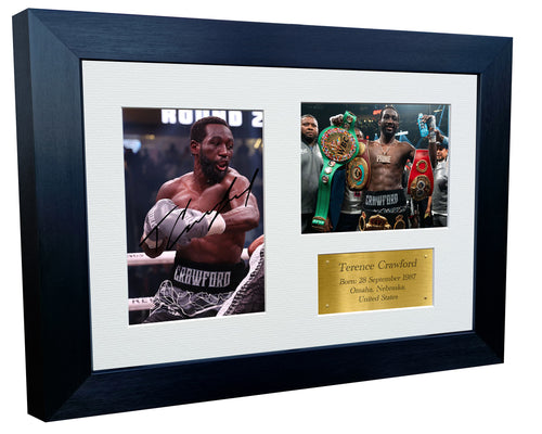 12x8 A4 Signed Terence Crawford Boxing Autographed Photo Photograph Picture Frame Signature Poster Gift Triple G