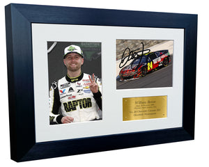 Kitbags & Lockers 12x8 A4 William Byron 2024 NASCAR No. 24 Chevrolet Camaro ZL1 Hendrick Motorsports Signed Autographed Signature Photo Photograph Picture Frame Poster Celebration Gift G