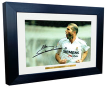 Load image into Gallery viewer, 12x8 A4 Signed Zinedine Zidane Real Madrid Autographed Autograph Signed Signature Photograph Photo Picture Frame Football Soccer Poster Gift
