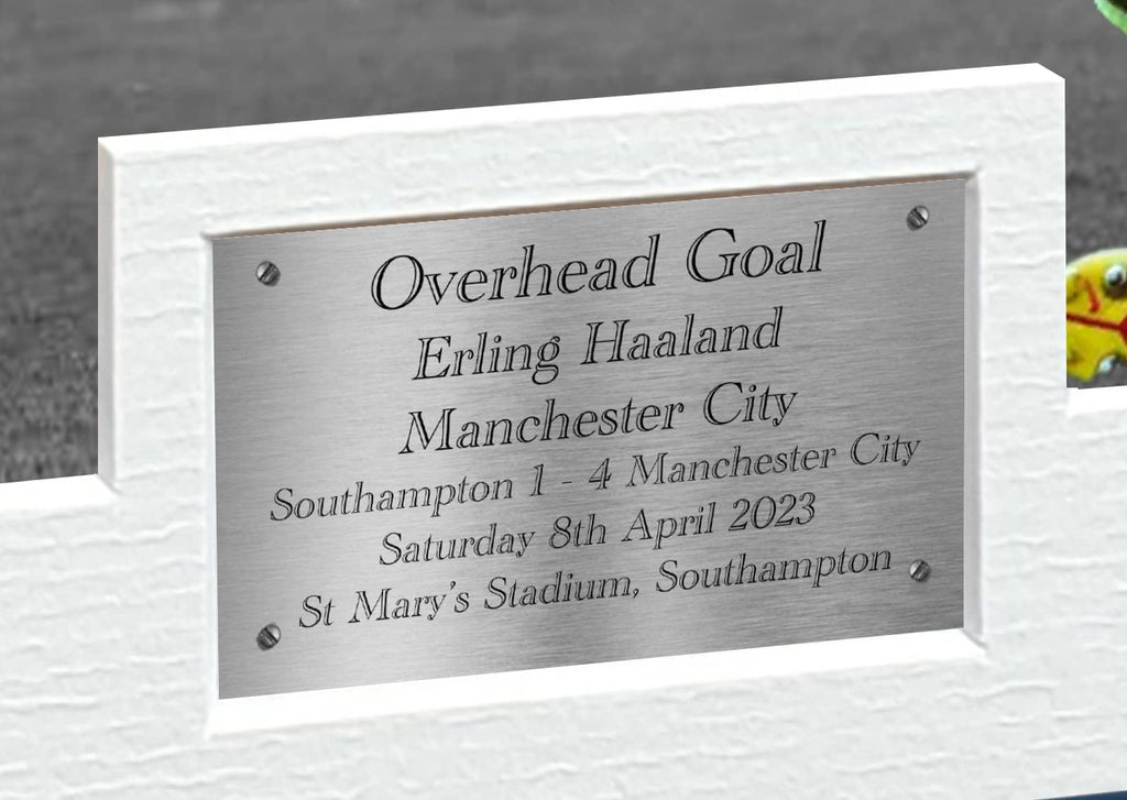A4 Erling Haaland Manchester City OVERHEAD GOAL Autographed Signed Photo Photograph Picture Frame Football Soccer Poster Gift 12x8