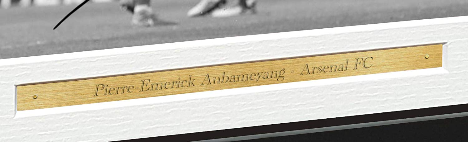 Signed "THE BACKFLIP" Pierre-Emerick Aubameyang Arsenal FC Photo Photograph Picture Football Soccer