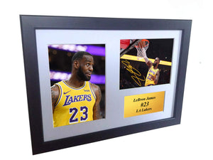 LeBron James - LA Lakers - 12x8 A4 Autographed Photo Photograph Signed Picture Frame Gift Basketball