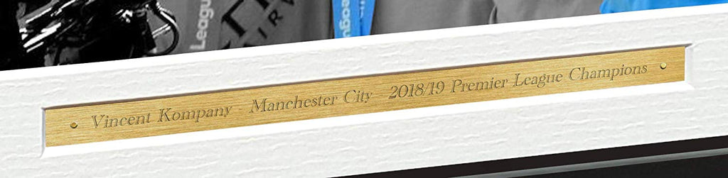 Signed Vincent Kompany "PREMIER LEAGUE CHAMPIONS" Manchester City Photo Picture Soccer