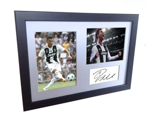 12x8 A4 Signed Cristiano Ronaldo Juventus Autographed Photo Photograph Picture Frame Gift