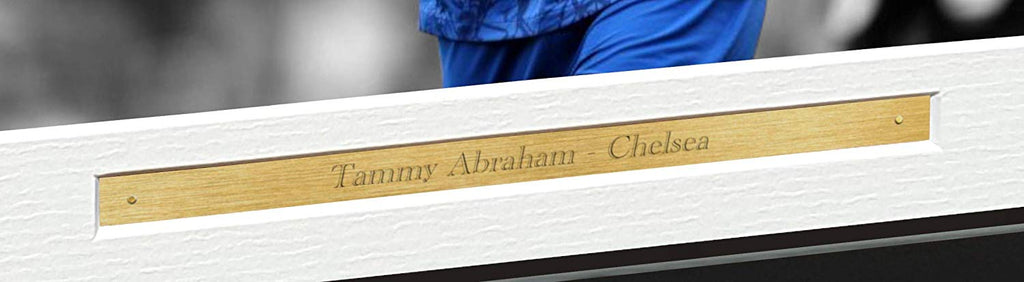 Signed Tammy Abraham "Celebration" Chelsea Photo Photograph Picture Frame Football Soccer