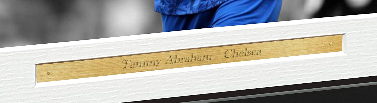 Signed Tammy Abraham "Celebration" Chelsea Photo Photograph Picture Frame Football Soccer