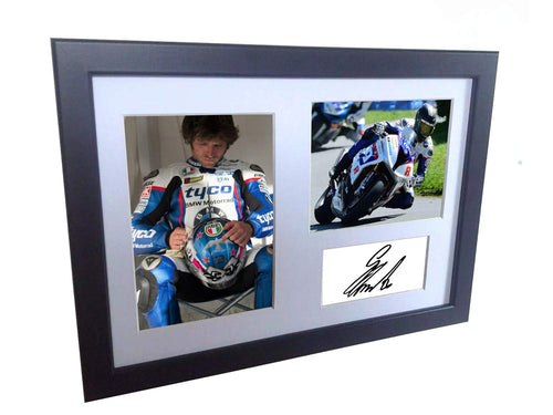 Signed Guy Martin Autographed Photograph Photo Picture Frame Memorabilia Gift A4
