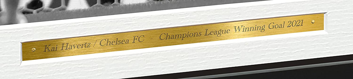 12x8 A4 '2021 CHAMPIONS LEAGUE WINNERS FINAL GOAL' Kai Havertz Chelsea FC Signed Autographed Photo Photograph Picture Frame Poster Gift