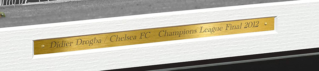 Large A3 Didier Drogba 12x8 A4 Chelsea FC Champions League Winners 2012 Autographed Signed Photo Photograph Picture Frame Soccer Gift Poster 2