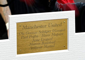 Signed Solskjaer Rashford Martial Pogba Maguire Lingard Manchester United Photo Picture Soccer