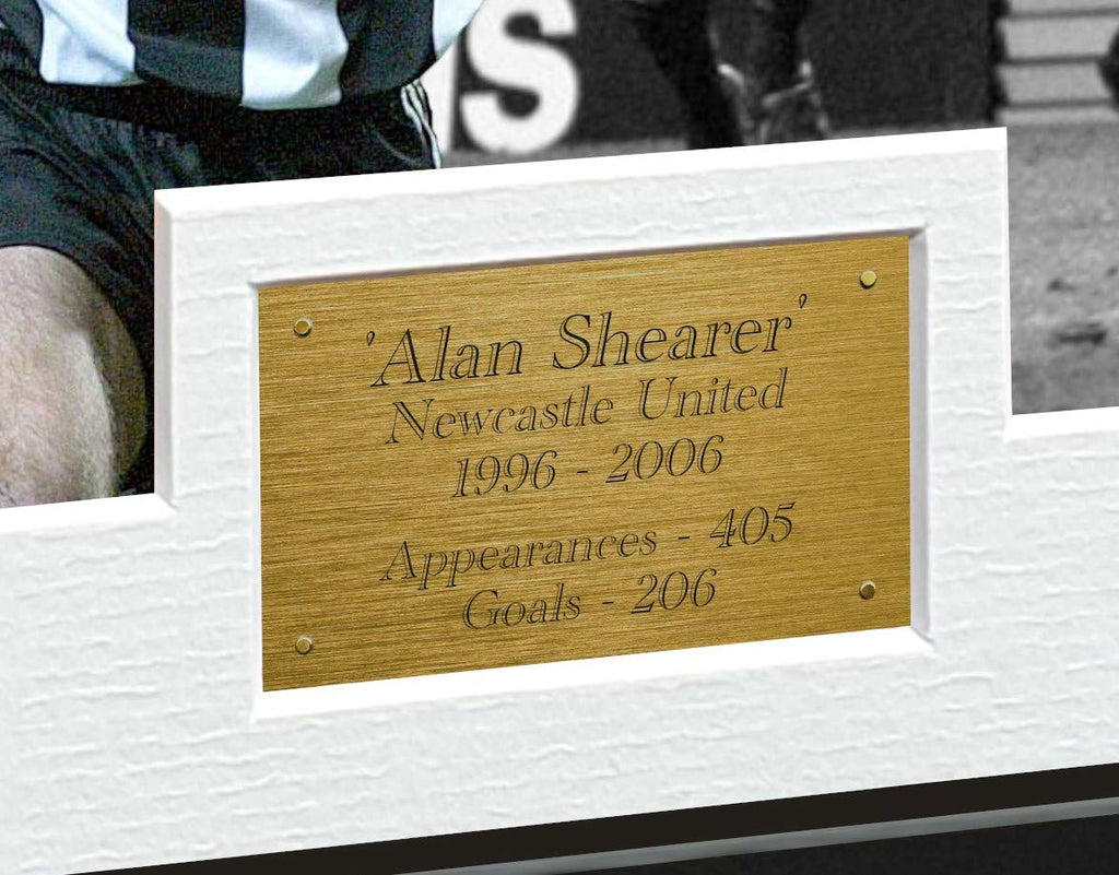 Signed Alan Shearer "THE VOLLEY" Newcastle United Autographed Photo Photograph Picture Frame