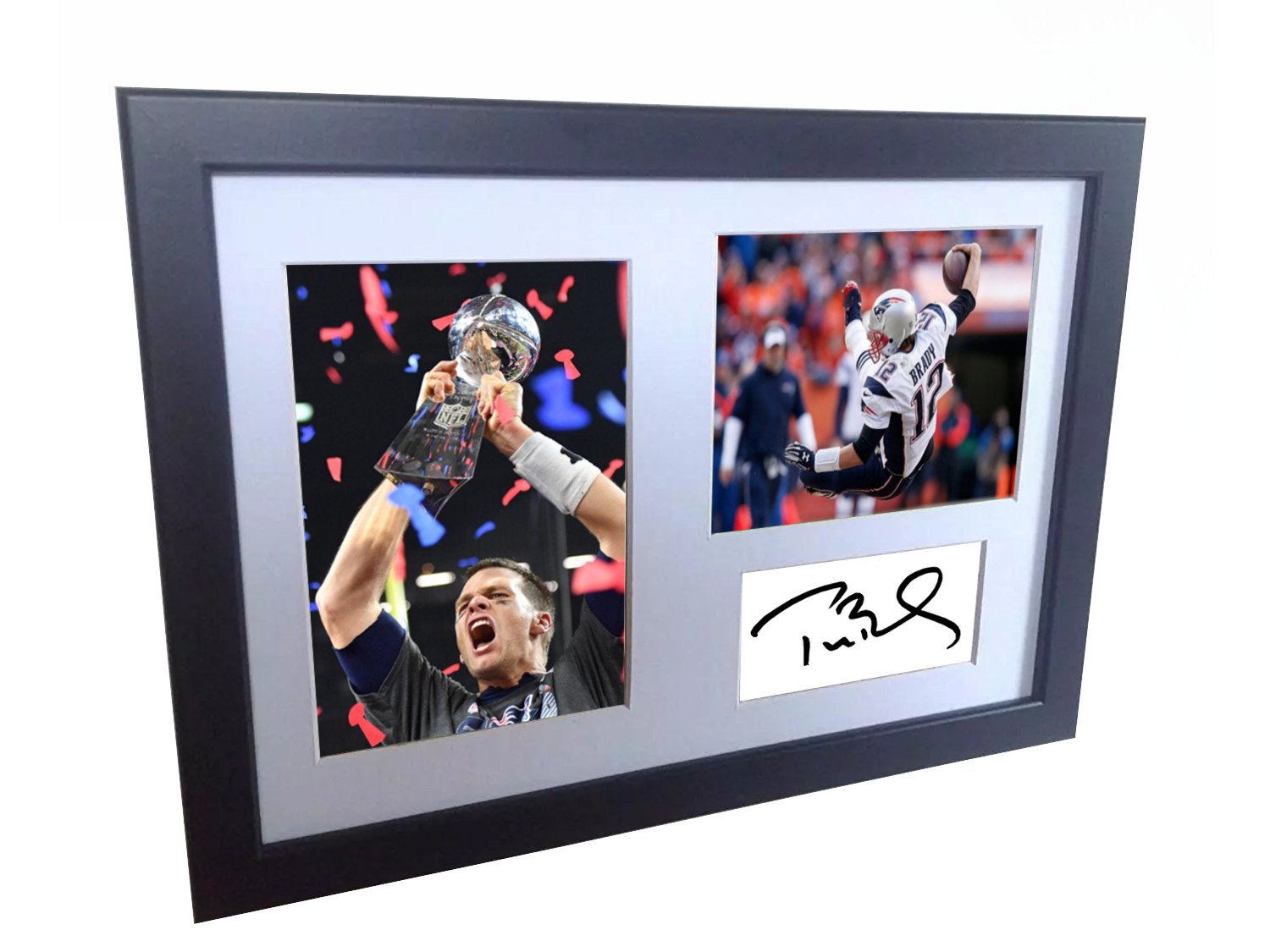 Tom Brady Signed "Super Bowl 51 MVP" New England Patriots Photo Photograph Picture Frame Poster