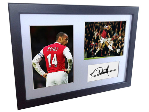 Signed Thierry Henry Arsenal Autographed Photo Photograph Picture Frame Print Gift A4