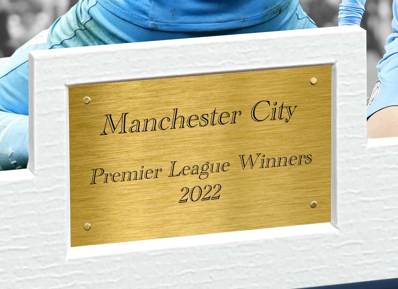 A4 2022 Premier League Winners Manchester City Grealish Guardiola Jesus Foden De Bruyne Gündoğan Dias Fernandinho Autographed Signed Photo Photograph Picture Frame Football Soccer Poster Gift 12x8
