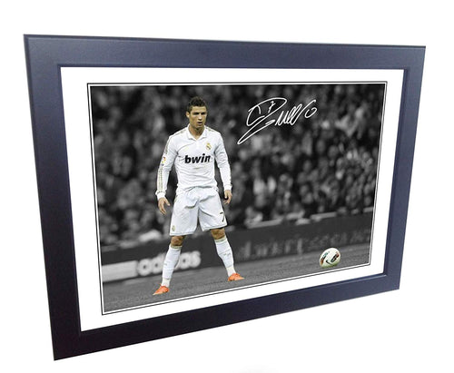 12x8 A4 Signed Cristiano Ronaldo The Freekick Real Madrid Autographed Photo Photograph Picture
