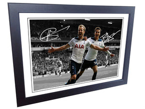 12x8 Signed Harry Kane Dele Alli Tottenham Hotspur Spurs Photo Photograph Picture frame Gift