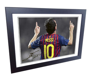 12x8 A4 Signed Lionel Messi Barcelona Autographed Photo Photograph Picture