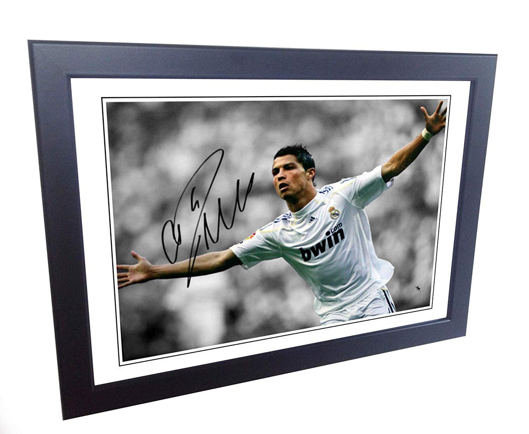 12x8 A4 Signed Cristiano Ronaldo Real Madrid Autographed Photo Photograph Picture