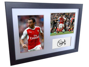 Signed Santi Cazorla Arsenal Autographed Photo Photograph Picture Frame Print Gift A4