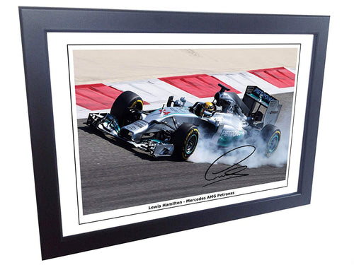 Signed Lewis Hamilton Photo Photograph Picture Motor Sport Formula 1 F1