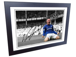 12x8 Signed Wayne Rooney Everton Entitled "The Return" Photo Photograph Picture Frame Gift