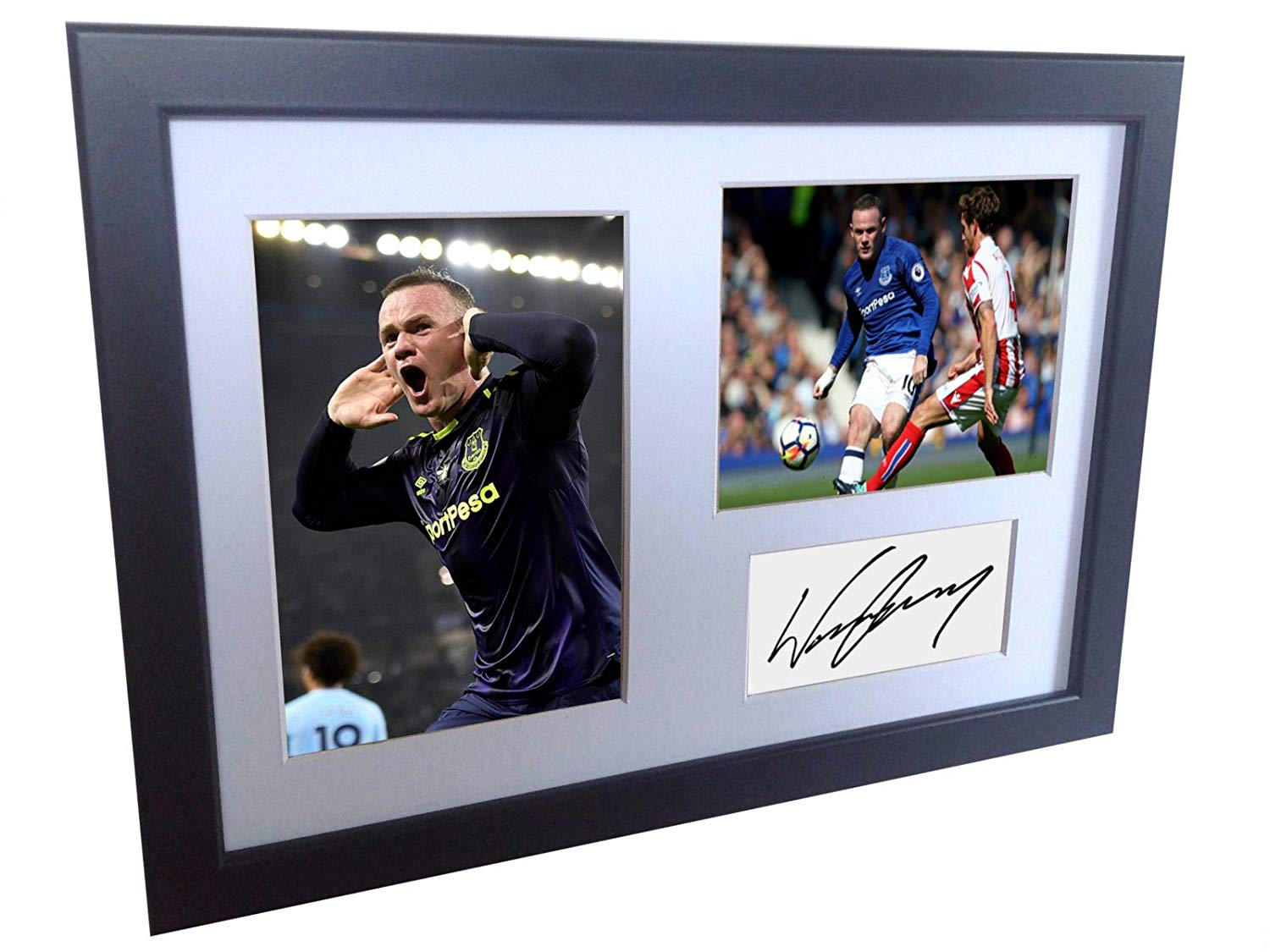 Signed Wayne Rooney Everton Autographed Photo Photographed Picture Frame Gift A4