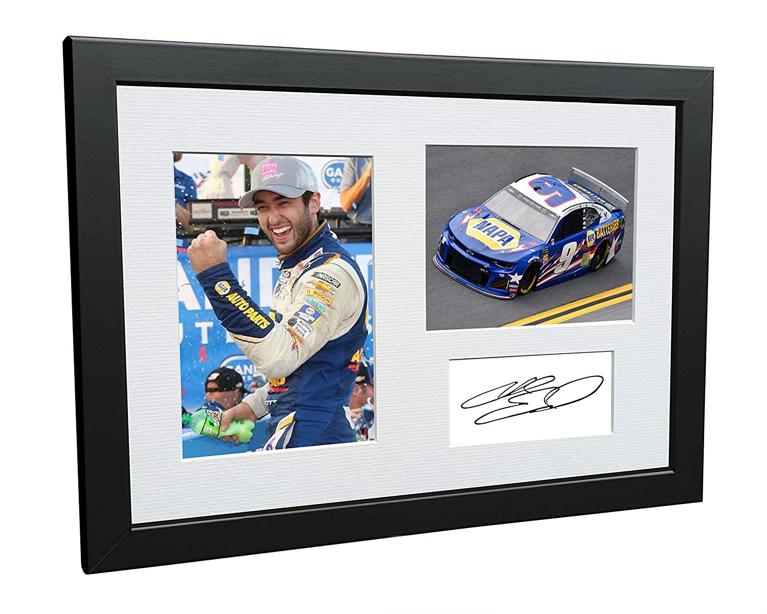Chase Elliot NASCAR Chevrolet Camaro ZL1 Hendrick Motorsports Signed Photo Photograph Picture Frame