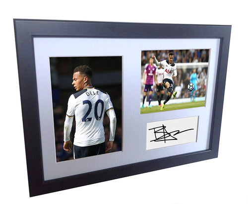 Signed Dele Alli Tottenham Hotspur Spurs Autographed Photograph Picture Frame Gift A4