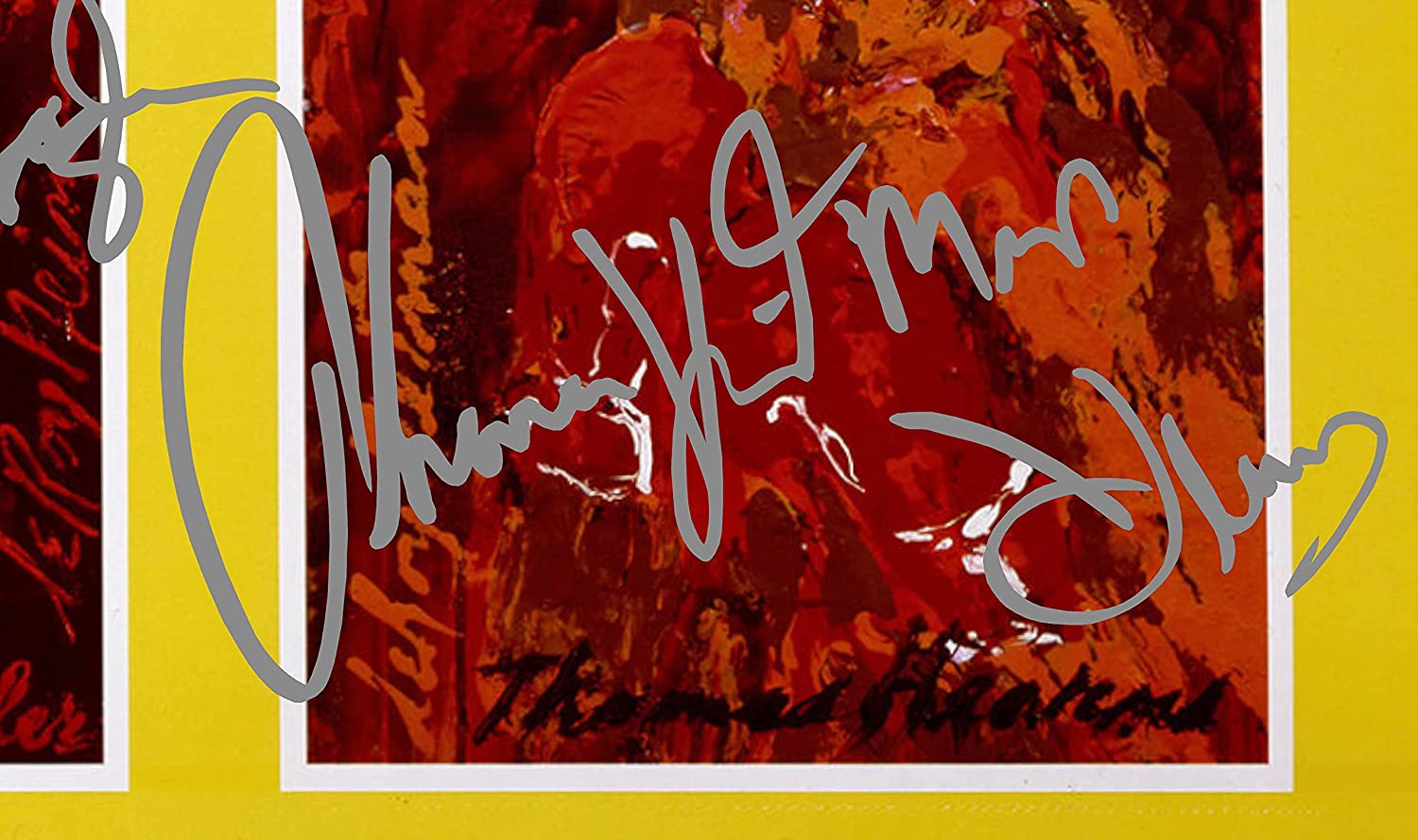 Supersize A3+ Marvelous Marvin Hagler vs Thomas Hitman Hearns 'Fight Poster Montage' Autographed Signed Photo Photograph Picture Frame Boxing Gift