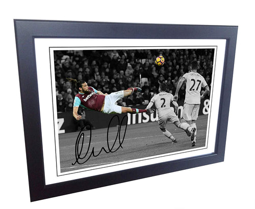 Signed Andy Carroll 'The Overhead Westham vs Crystal Palace' Photo Photograph Picture Frame Gift