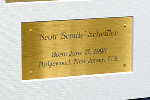 Scott Scottie Scheffler US Open PGA Tour Champion Autographed Signed 12x8 A4 Photo Photograph Picture Frame Football Soccer Poster Gift Gold