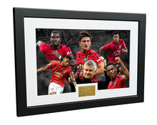 Load image into Gallery viewer, Signed Solskjaer Rashford Martial Pogba Maguire Lingard Manchester United Photo Picture Soccer