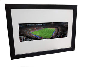 Nou Camp "MATCH DAY PANORAMIC" 12x8 A4 Barcelona Photo Photograph Picture Frame Football Poster Gift