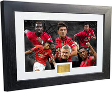 Load image into Gallery viewer, Large A3 Signed Solskjaer Rashford Martial Pogba Maguire Lingard Manchester United Photo Picture Soccer