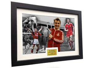 Brian Clougn Signed "CLOUGH YEARS" Stuart Pearce and Trevor Francis Nottingham Forest Photo Picture