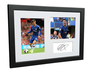 Signed Mason Mount Chelsea Autographed Photo Photograph Picture Frame Football Soccer Poster Gift