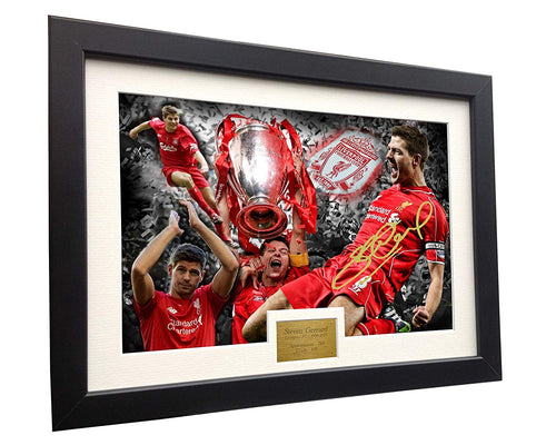 Steven Gerrard  A4 Signed 