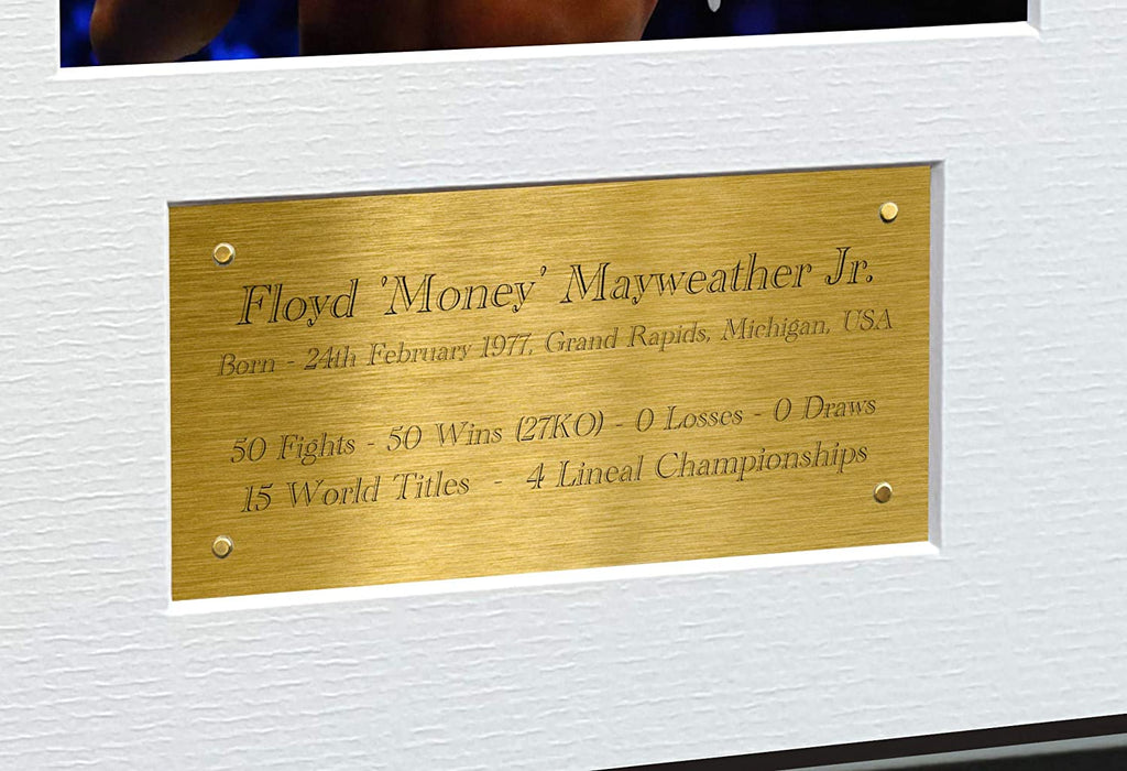 12x8 A4 Floyd Mayweather Autographed Photo Photograph Picture Frame